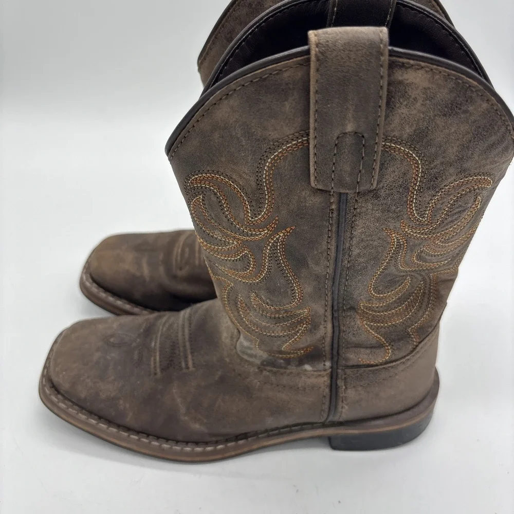 Smoky Mountain Youth Leather Cowboy Boots SZ 1.5